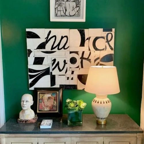 Photo of color Sherwin Williams SW 6460 Kale Green