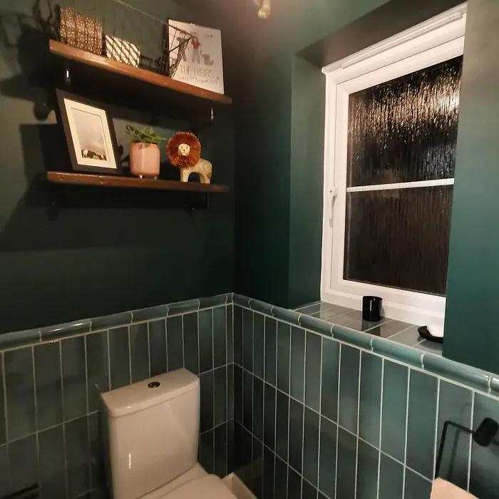Pine Needle bathroom color review