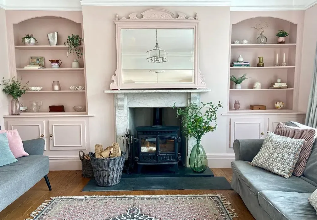 Calamine living room fireplace paint review