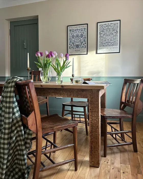 Farrow and Ball Card Room Green dining room color