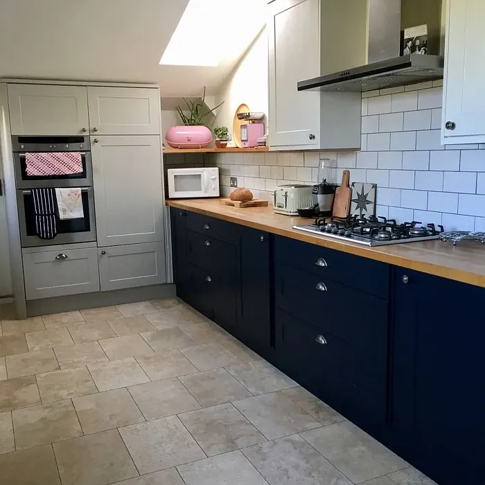Farrow and Ball Purbeck Stone kitchen cabinets paint