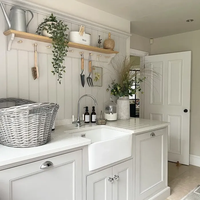 Farrow and Ball Purbeck Stone kitchen cabinets paint