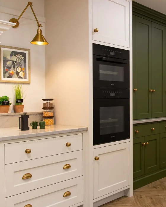 Farrow and Ball Stirabout kitchen cabinets paint review