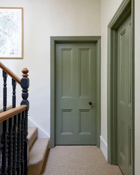 Farrow and Ball Stirabout stairs inspiration
