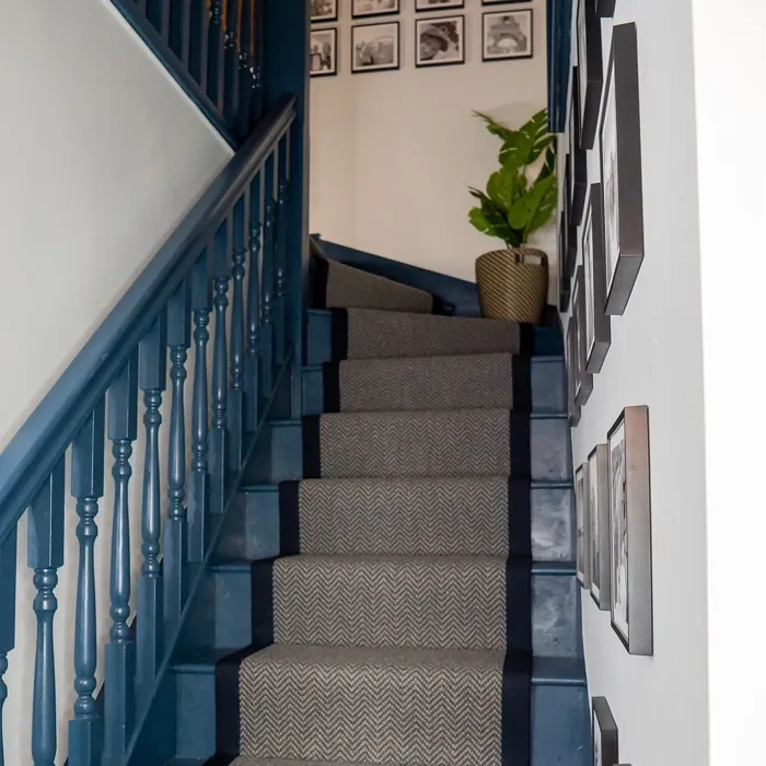 Little Greene Hicks' Blue 208 stairs