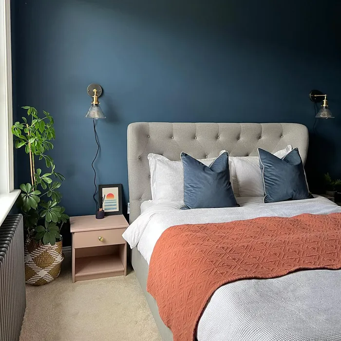 Little Greene Hicks' Blue 208 bedroom