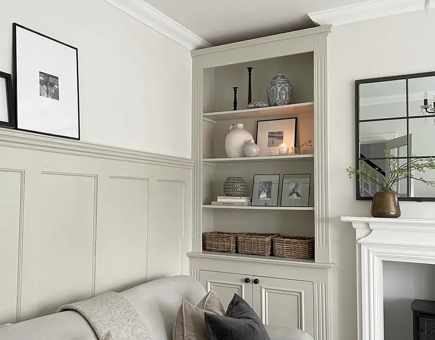 Little Greene Slaked Lime Deep wall panelling color