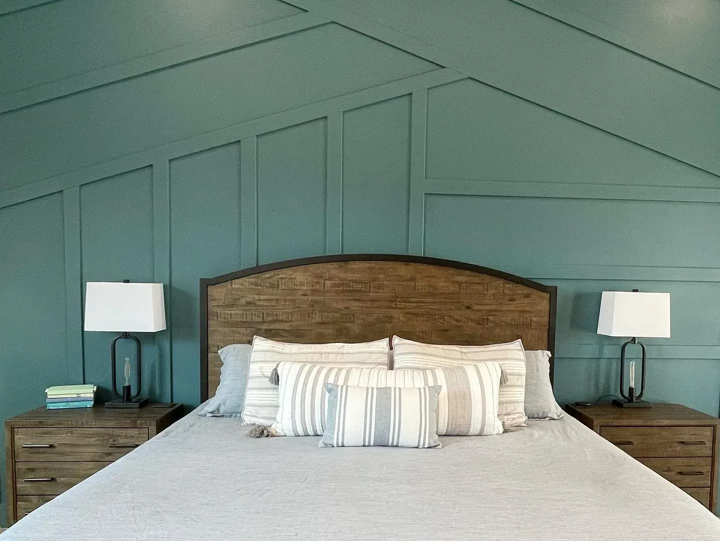 Behr Sophisticated Teal bedroom color paint