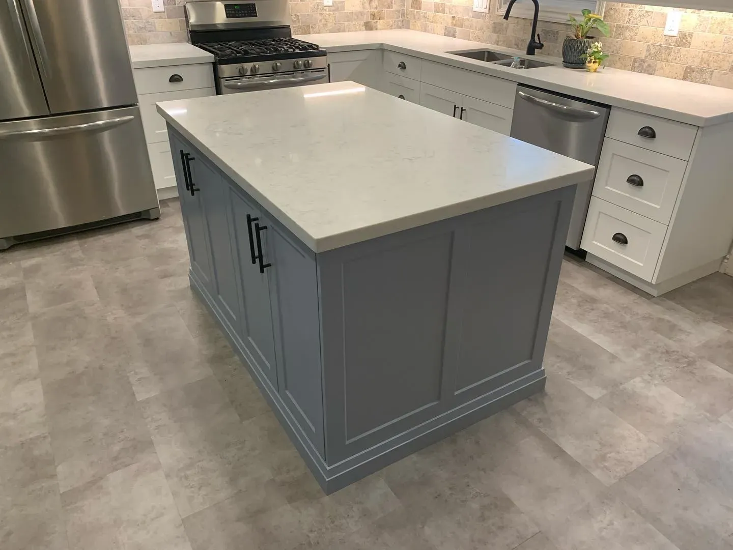 Benjamin Moore New Hope Gray kitchen cabinets color