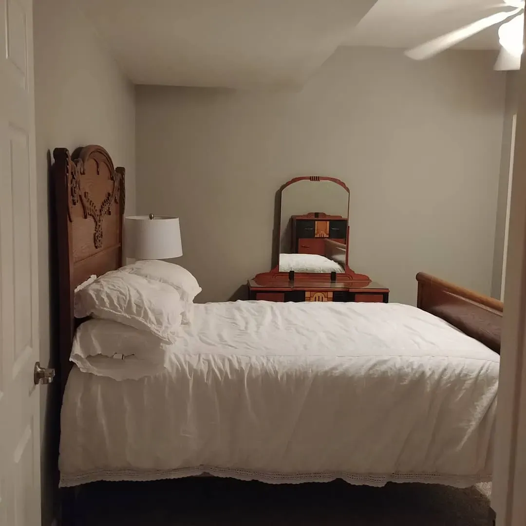 Benjamin Moore Silver Fox bedroom color