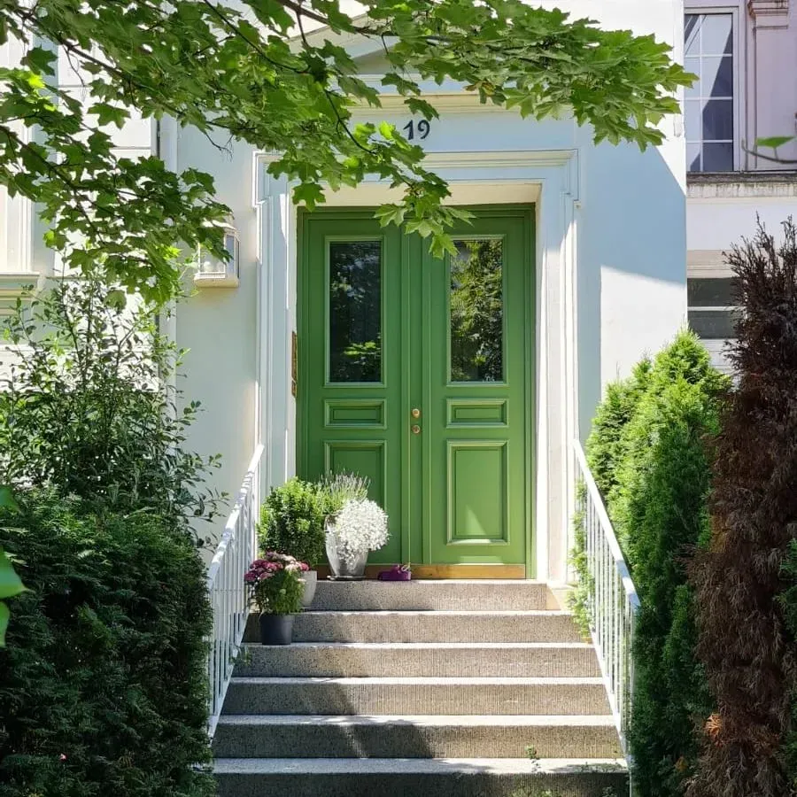 Little Greene Garden front door color