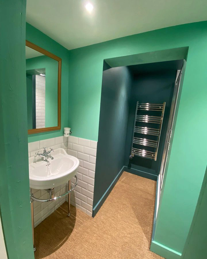 Little Greene Green Verditer 92 bathroom