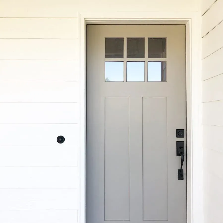 Sherwin Williams Pewter Tankard front door color