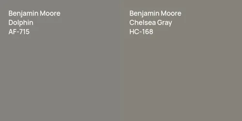 Benjamin Moore Dolphin Vs Benjamin Moore Copley Gray Comparison