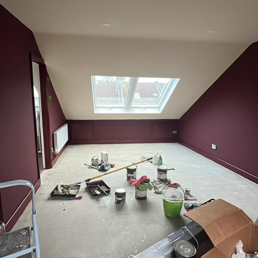House renovation Farrow and Ball Preferenced Red
