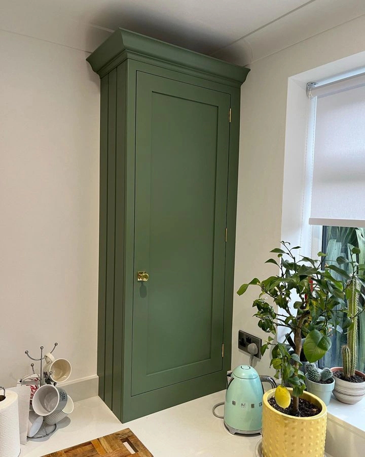 Farrow and Ball Calke Green 34 painted storage
