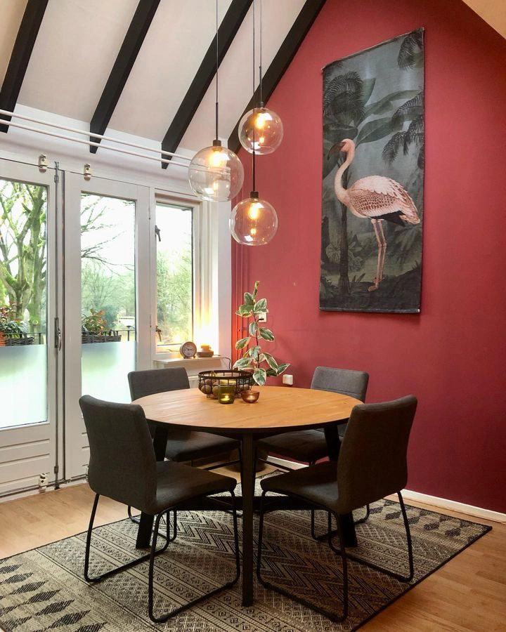 Farrow and Ball Eating Room Red 43 dining room