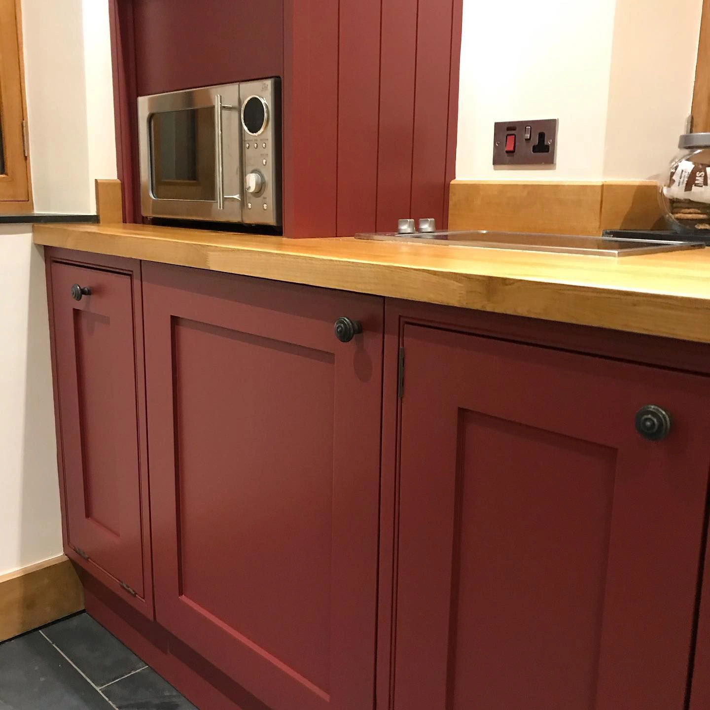 Farrow and Ball Eating Room Red 43 kitchen cabinets