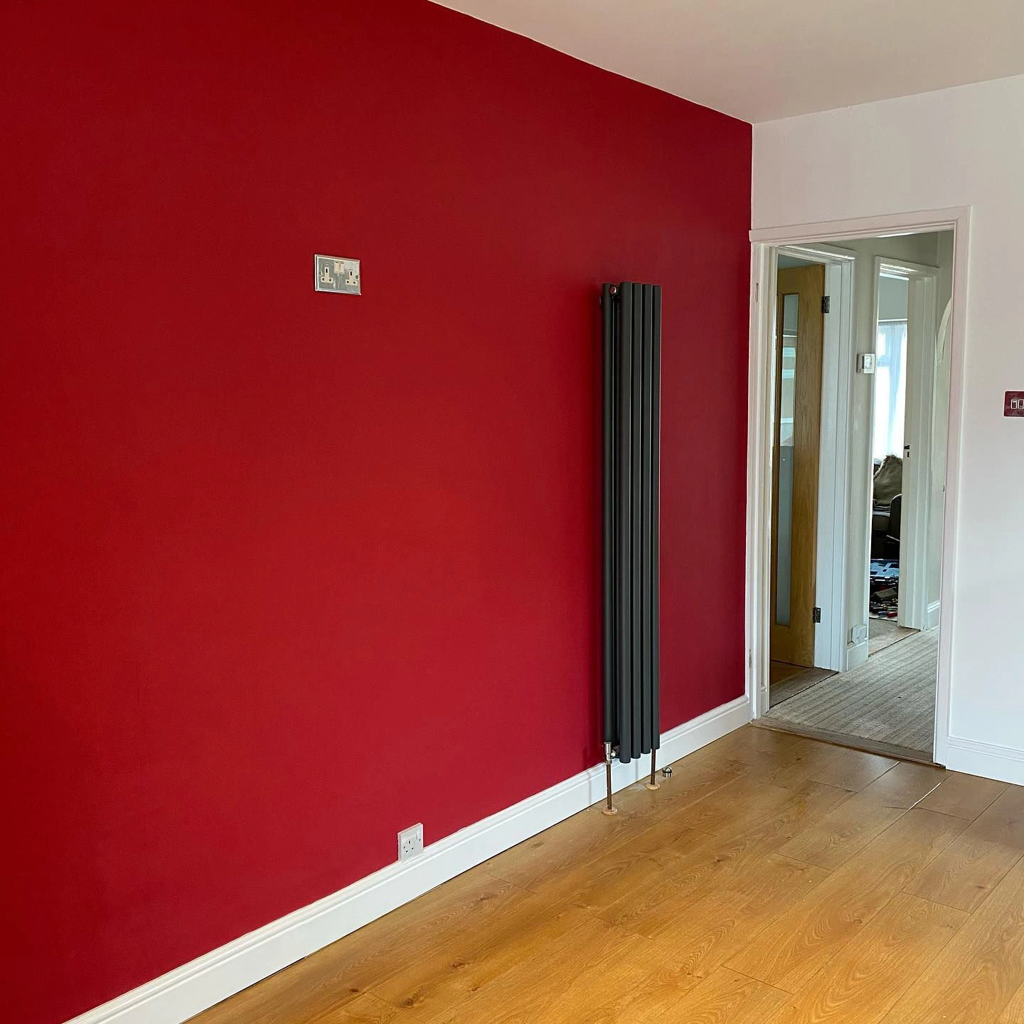 Farrow and Ball Rectory Red 217 accent wall