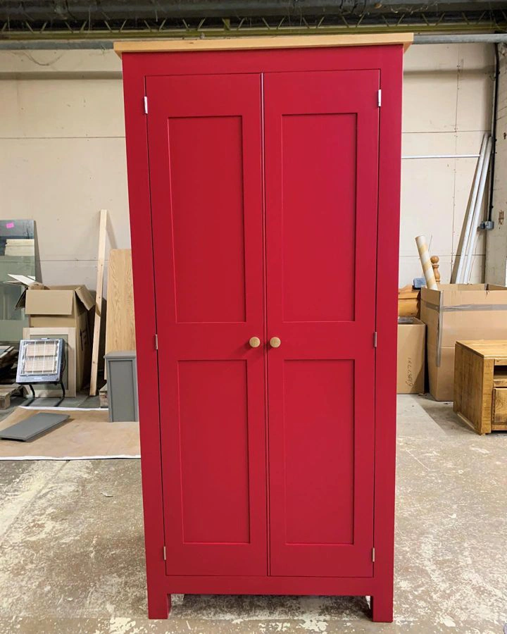Farrow and Ball Rectory Red 217 painted storage