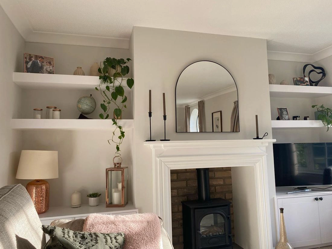 Farrow and Ball Strong White 2001 living room