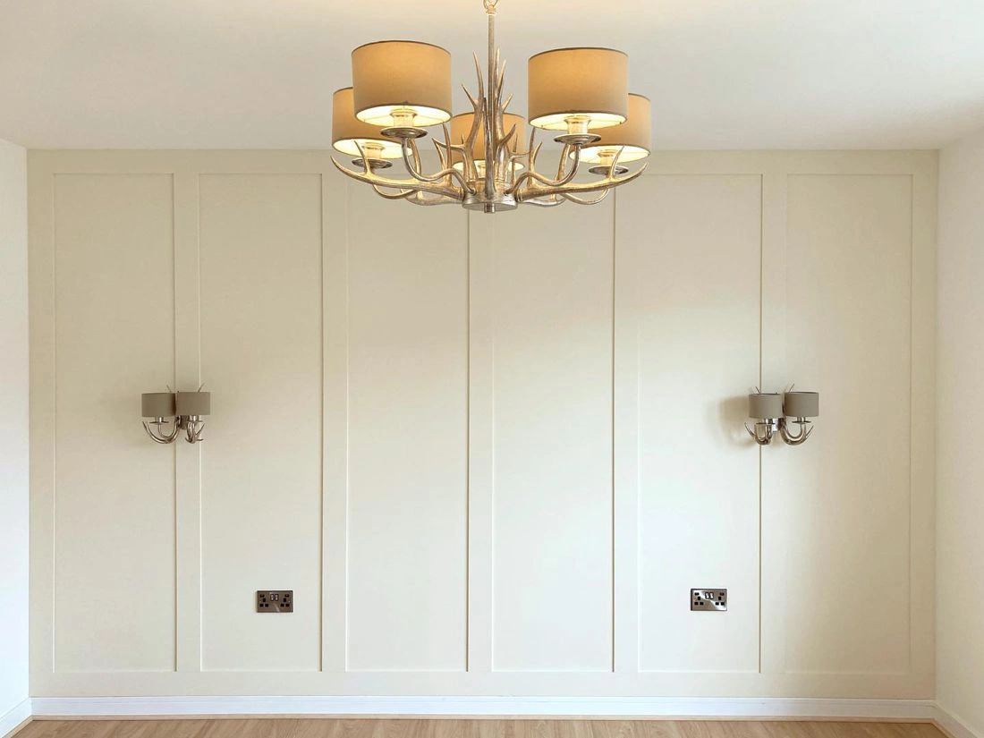 Farrow and Ball White Tie 2002 panelling