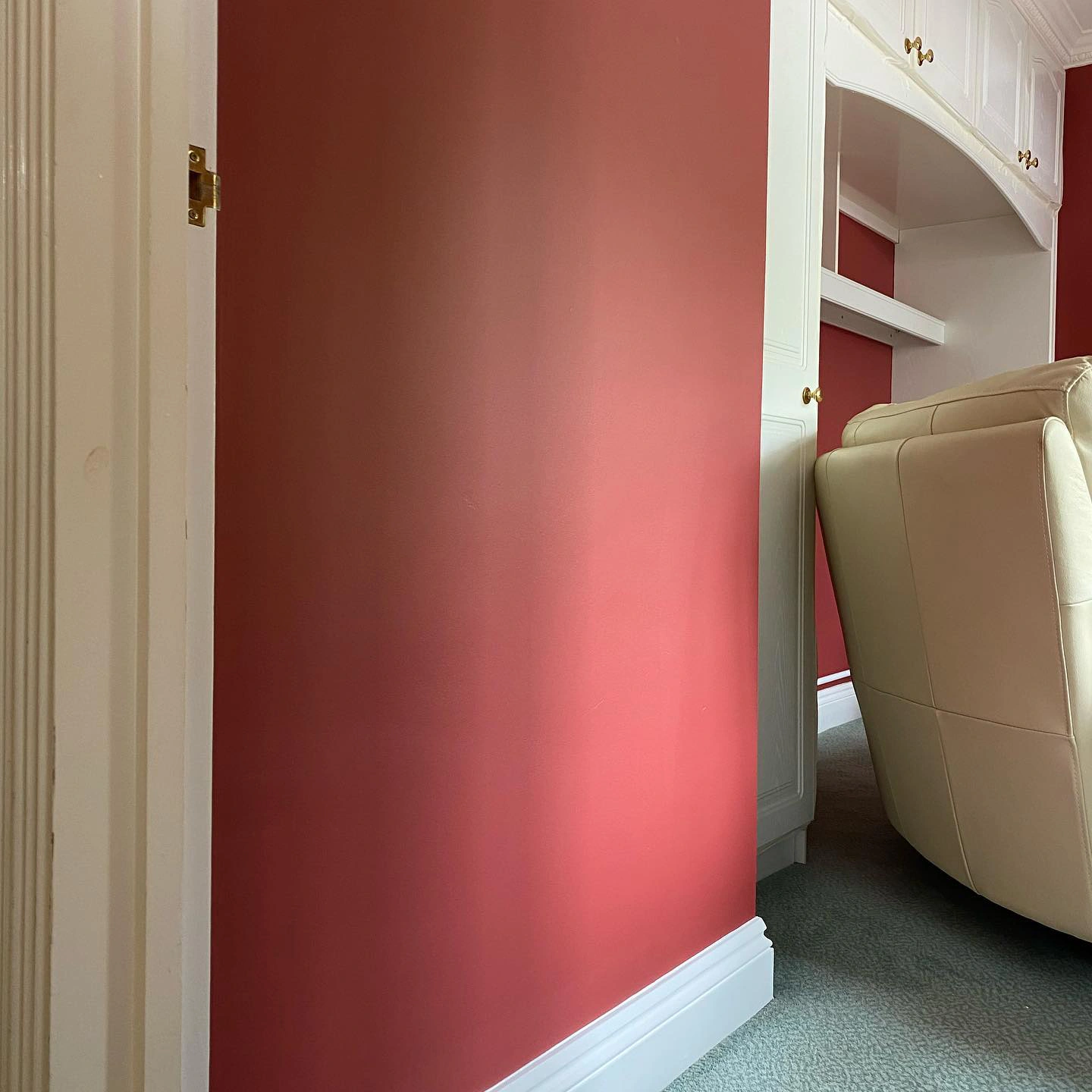Rich red wall paint Farrow and Ball Incarnadine