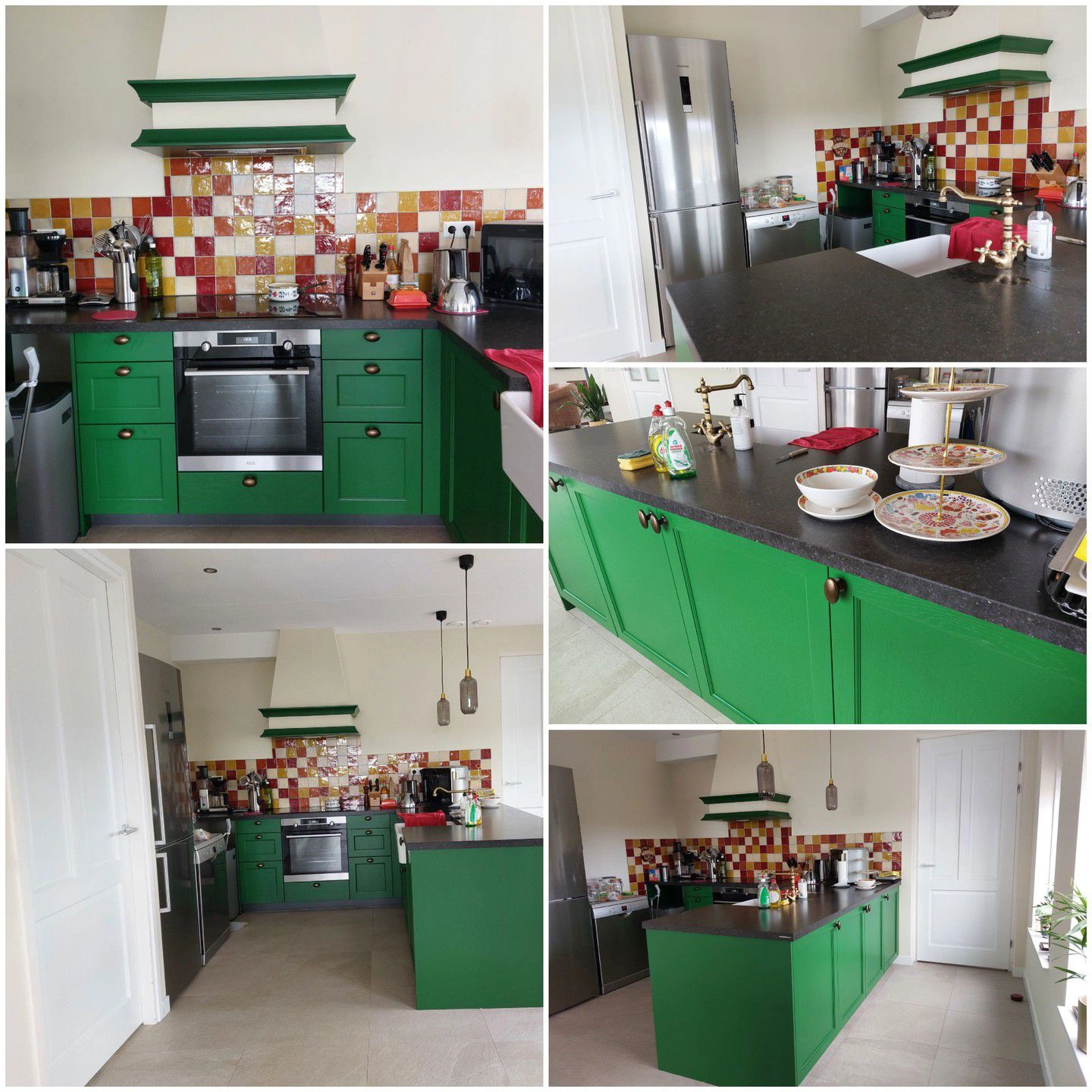 RAL Classic  Leaf green RAL 6002 kitchen