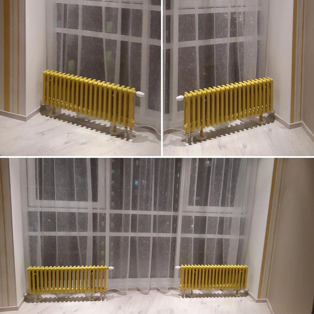 Lemon yellow RAL 1012 heat radiator