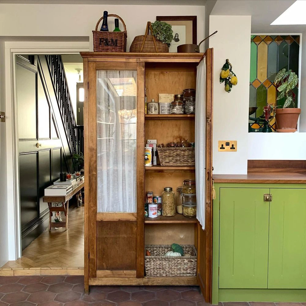 Little Greene Citrine 71 kitchen cabinets