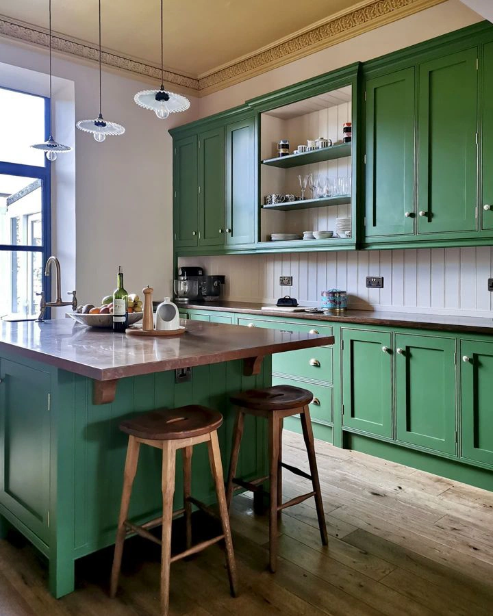 Little Greene Hopper 297 kitchen cabinets