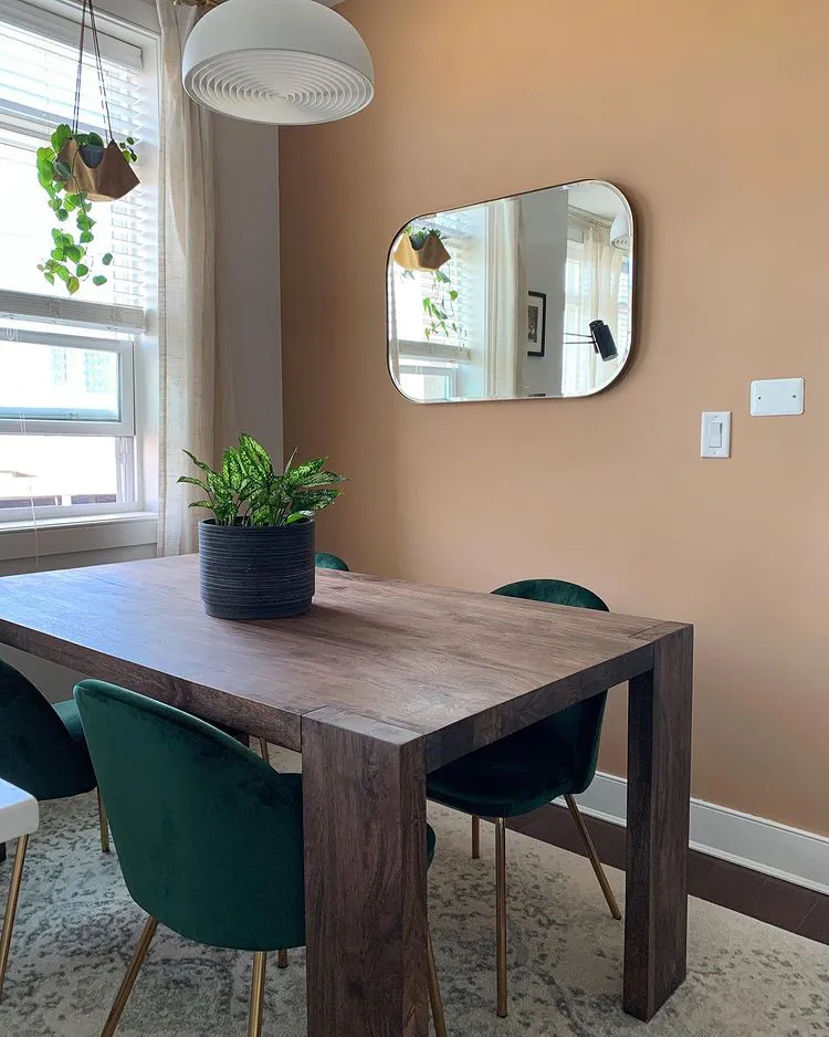Beige color interior with Behr Canyon Dusk