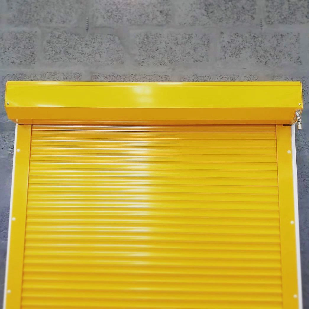 Signal yellow RAL 1003 shutter roller