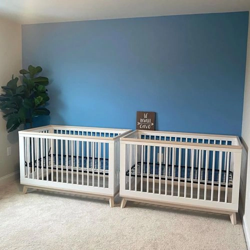 Behr North Pole Blue vs. Behr Frisky Blue comparison