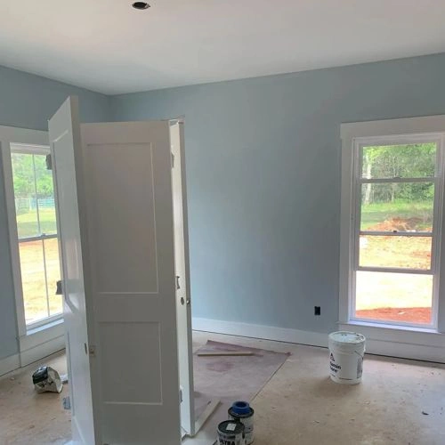 Photo of color Benjamin Moore 1625 Blue Lace