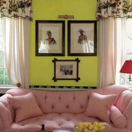 Photo of color Benjamin Moore 396 Chic Lime
