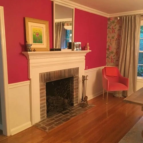 Photo of color Benjamin Moore 1349 Pink Corsage