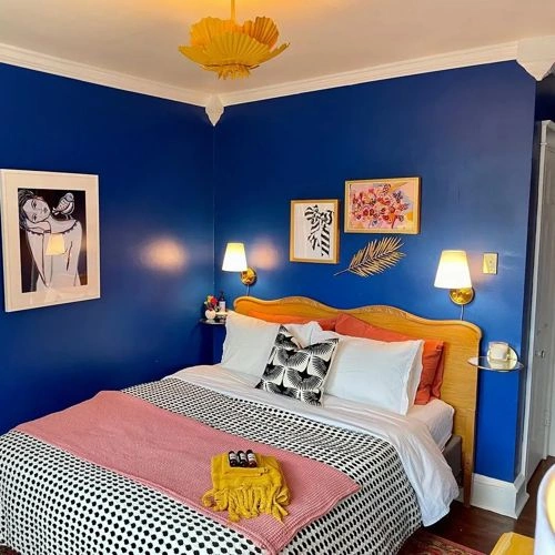 Photo of color Sherwin Williams SW 6966 Blueblood