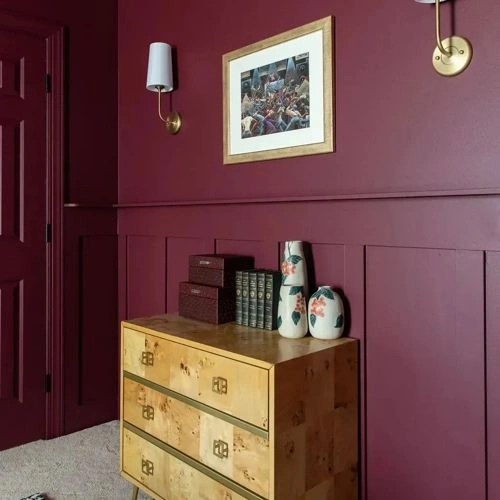 Photo of color Sherwin Williams SW 6300 Burgundy