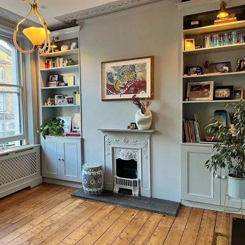 Photo of color Benjamin Moore HC-165 Boothbay Gray