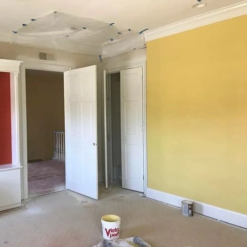 Photo of color Benjamin Moore CW-400 Damask Yellow