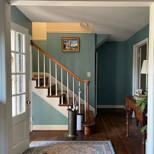 Photo of color Benjamin Moore HC-148 Jamestown Blue