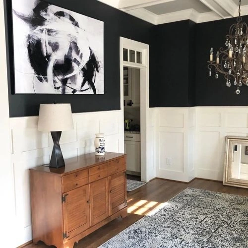 Photo of color Benjamin Moore 1631 Midnight Oil Photo of color Benjamin Moore 1631 Midnight Oil