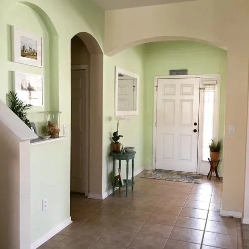 Photo of color Benjamin Moore 2031-60 Neon Celery