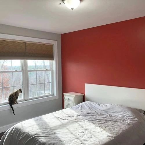 Photo of color Benjamin Moore 2089-20 Rosy Peach