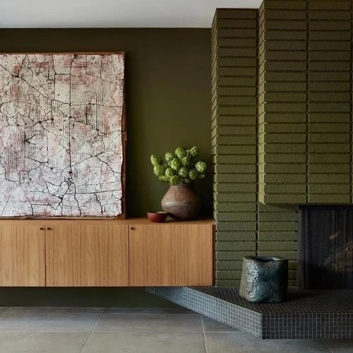 Photo of color Benjamin Moore 2142-20 Turtle Green