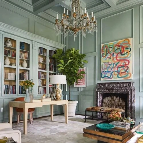 Photo of color Benjamin Moore HC-143 Wythe Blue