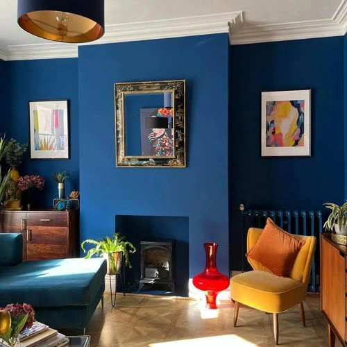 Photo of color Little Greene 207 Deep Space Blue