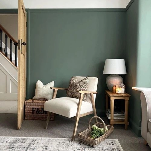 Photo of color Farrow and Ball 47 Green Smoke