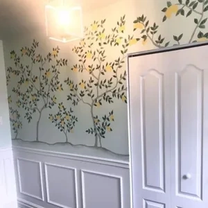 Photo of color Sherwin Williams SW 6462 Green Trance